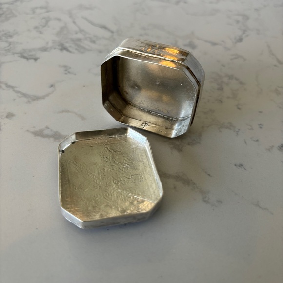 925 sterling silver handmade enamel work trinket box - Picture 4 of 10